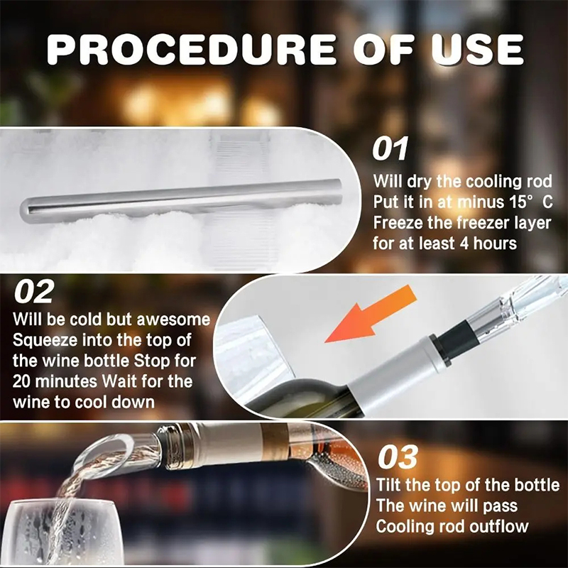 Roestvrijstalen wijnkoelerstok - Wine Aerator Pour recensie en prijs