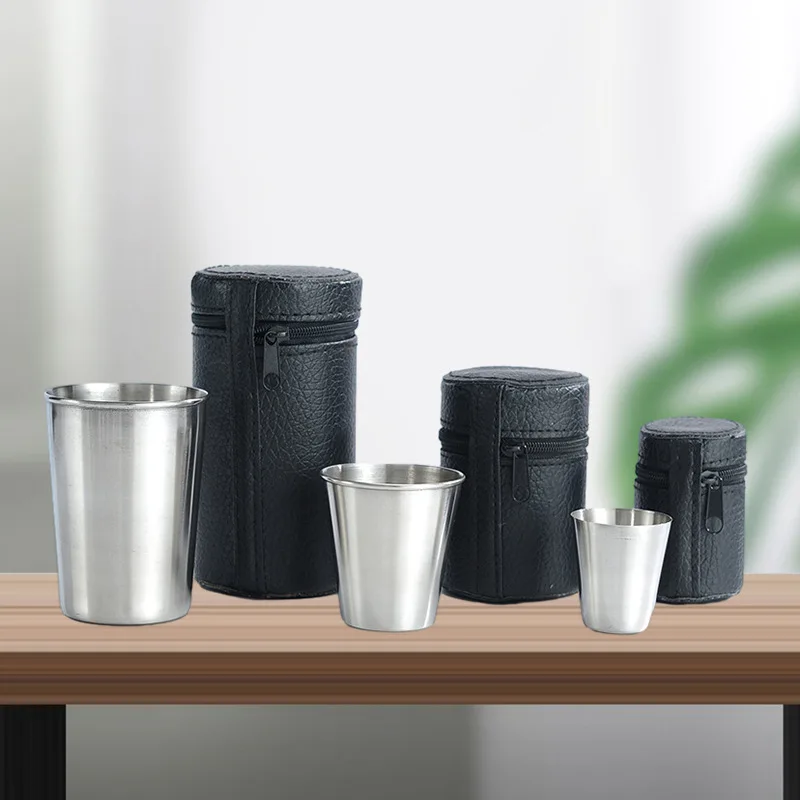 4 stuks, praktische reisbekers - Whisky Beer And Wine recensie en prijs